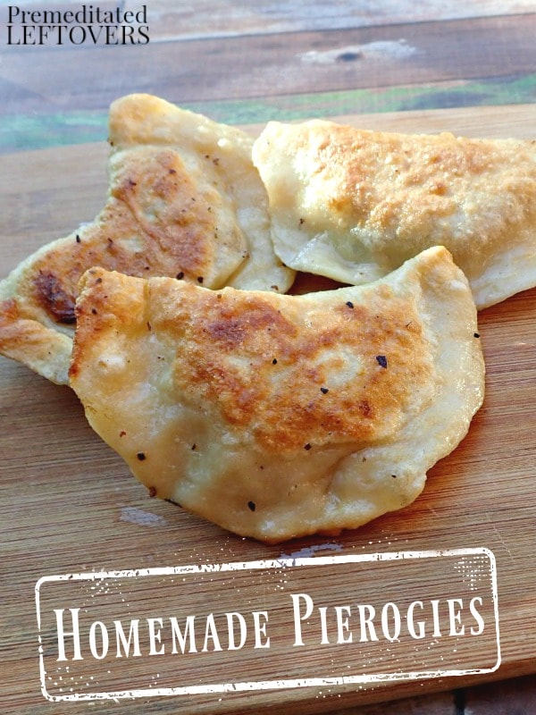 This traditional Homemade Pierogies recipe is easy to make for get togethers or a family meal. They are also a delicious way to use up leftover potatoes.