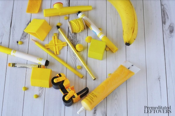 Yellow Search and Discovery Activity- materials needed