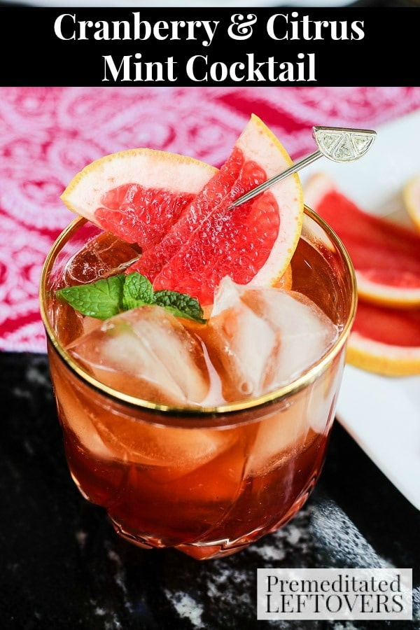 Welcome warm weather with a Cranberry and Citrus Mint Cocktail! This recipe mixes cranberry juice and tequila with muddled mint and a splash of ginger beer.