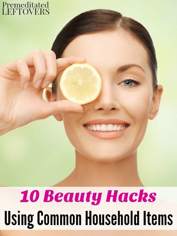 Some of the best beauty products can be found around your home! These 10 Beauty Hacks Using Common Household Items include frugal hair and skincare tips. 