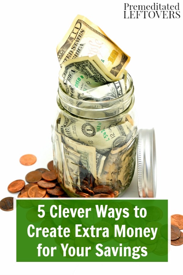 There are some easy and painless ways to put money away even when things are tight. Check out these 5 Clever Ways to Create Extra Money for Your Savings. 