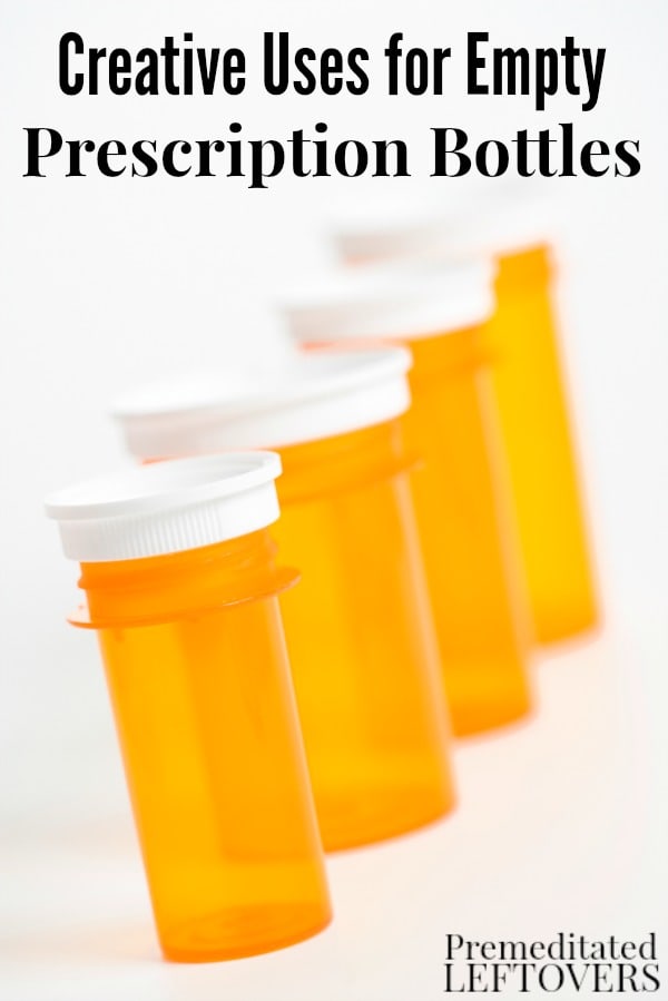 Do you end of up with a lot of empty medication bottles each month? Don't throw them away! Check out these 7 Creative Uses for Empty Prescription Bottles.