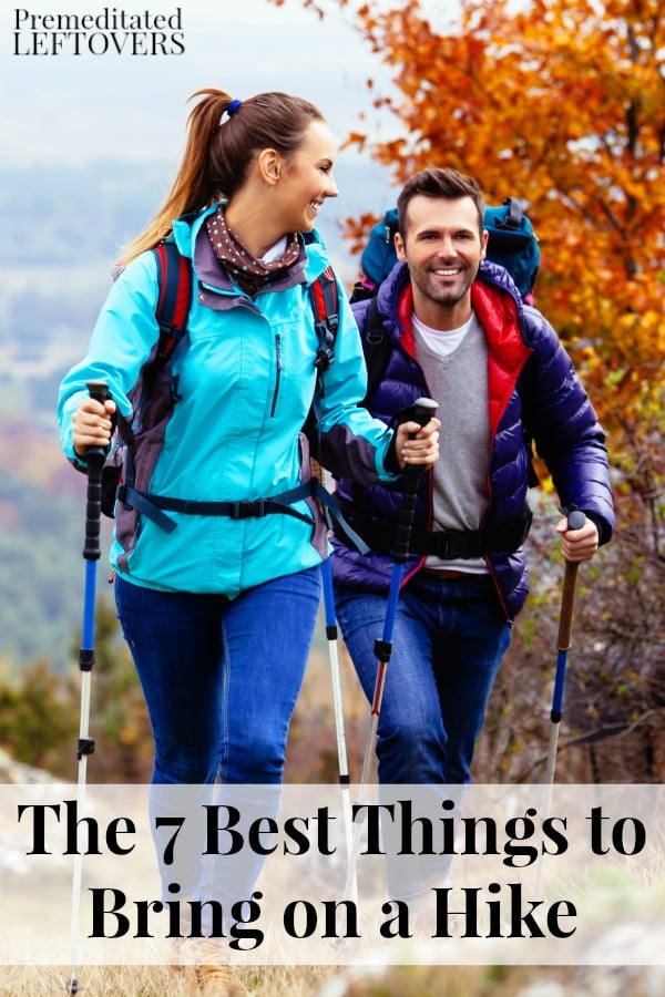 Hiking is a great way to get exercise! Want a more pleasurable hiking experience? Bring these 7 things on your next hike! This is a list of The 7 Best Things to Bring on a Hike to make for a better outing.