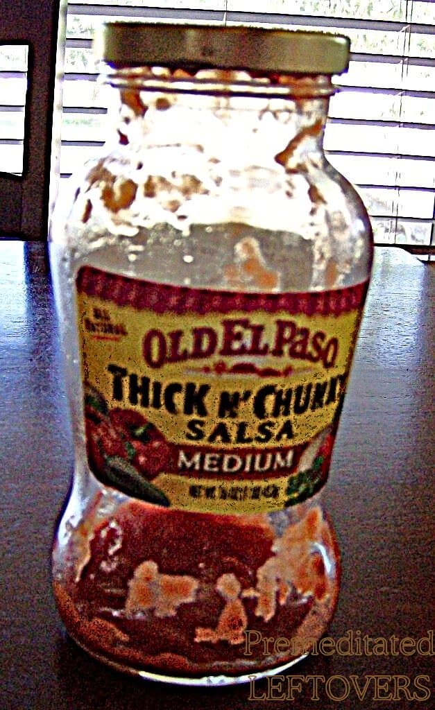 Nearly Empty Jar of Salsa
