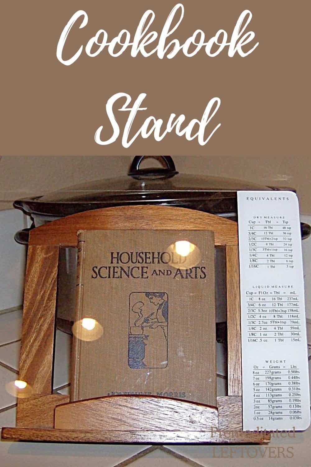 Cookbook Stand in the Kitchen