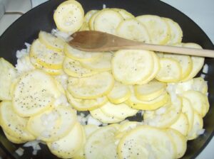 Sauteing Summer Squash