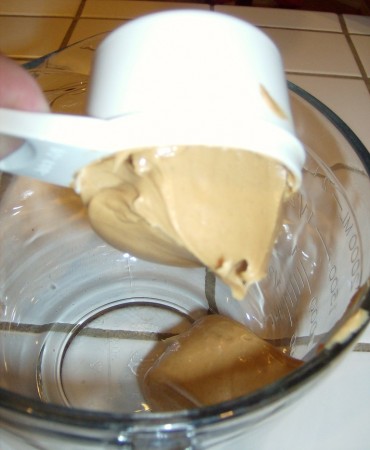 How to keep peanut butter from sticking to a measuring cup