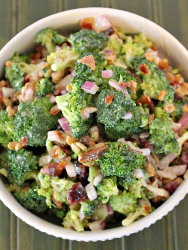 Delicious Nutty Broccoli Salad Story