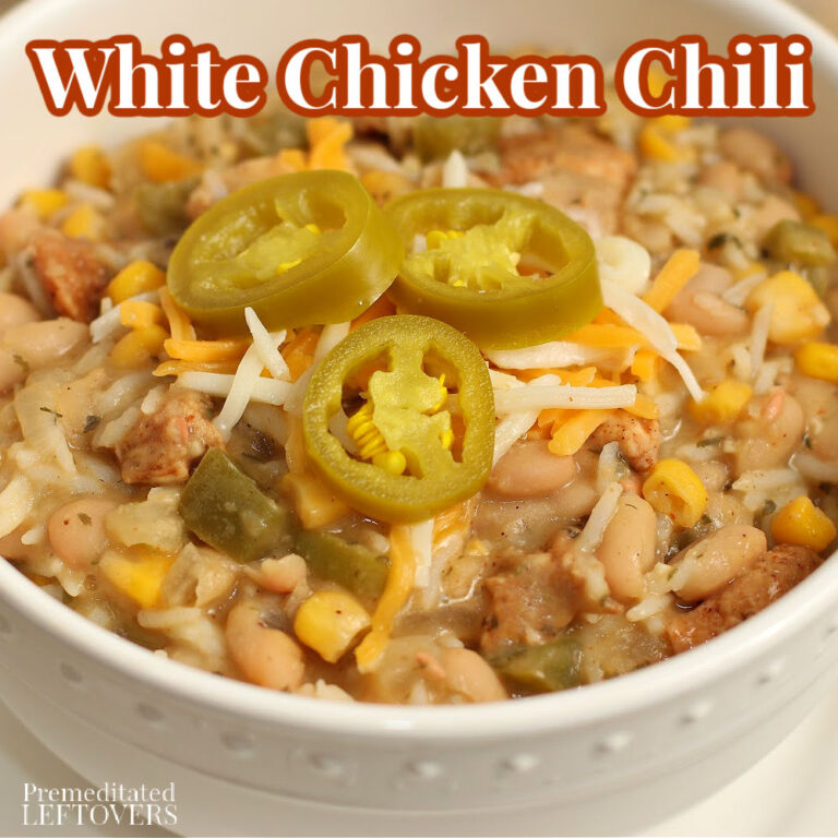 White Chicken Chili Recipe with White Beans & Rice