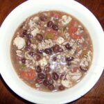 Delicious Bowl of Black Bean and Cauliflower Chili