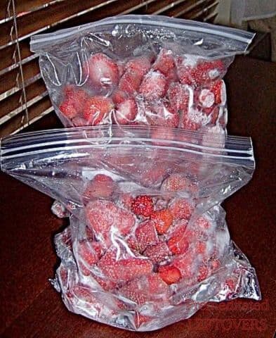 Frozen berries.