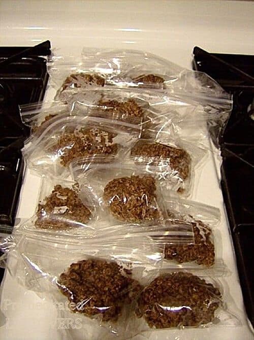 Prepacked No-Bake Cookies in bags