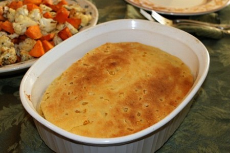 A Homemade Corn Casserole Recipe. This is a modification of cornbread using yogurt to create a moist crumb and includes canned corn and creamed corn.