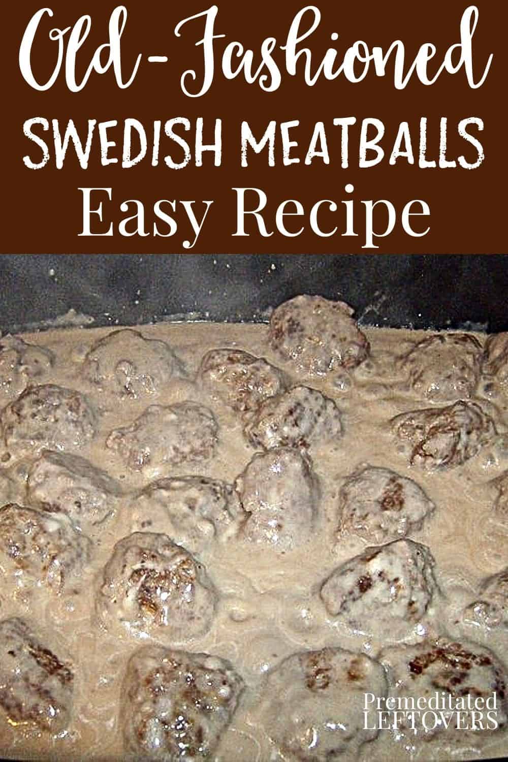 Swedish meatballs cooking in an electric skillet.