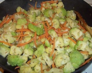 Sauteed Green Cauliflower