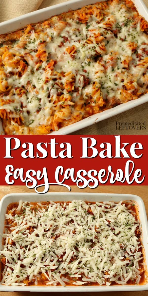 Easy Pasta Bake Recipe with Spaghetti Sauce and Cheese