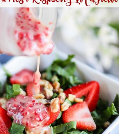 Strawberry Spinach Salad Recipe with Homemade Raspberry Vinaigrette