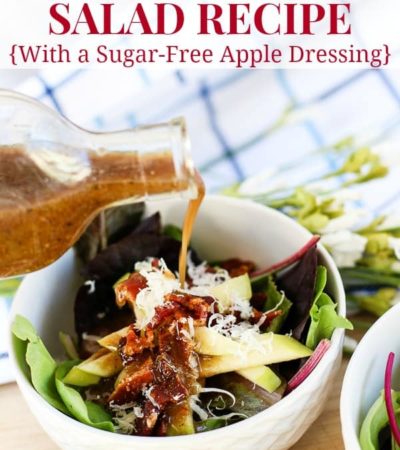 Apple Walnut Salad Recipe with a sugar free apple salad dressing recipe