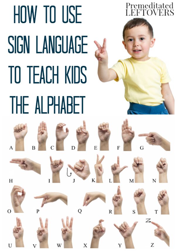 How to Use Sign Language to Teach Kids the Alphabet - Combine ASL with your child's favorite ABC song to help teach them the letters of the alphabet.