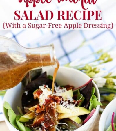 Apple Walnut Salad Recipe with a sugar free apple salad dressing recipe