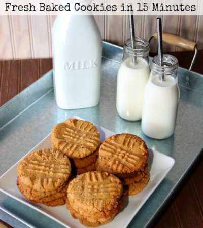 easy 3 ingredient peanut butter cookies recipe