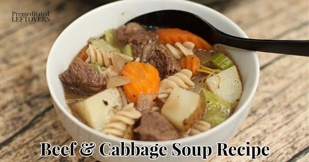 Hearty and nutritious beef and cabbage stew