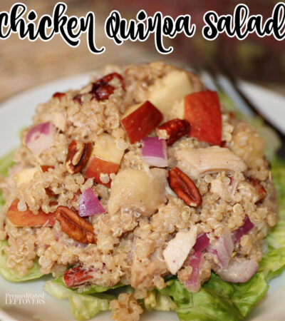 chicken quinoa salad recipe with apples and pecans