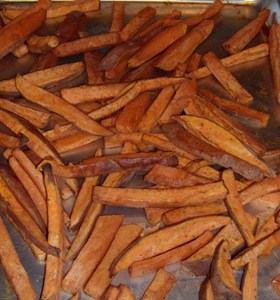 Pumpkin Pie Spiced Sweet Potatoes Fries