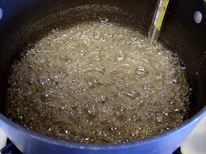 How to make divinity - boiling sugar mixture