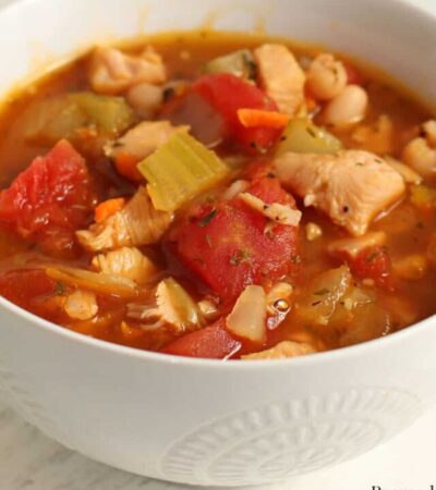 tuscan turkey soup recipe made with leftover turkey