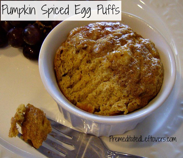 Pumpkin Spiced Egg Puffs  - a healthy breakfast recipe