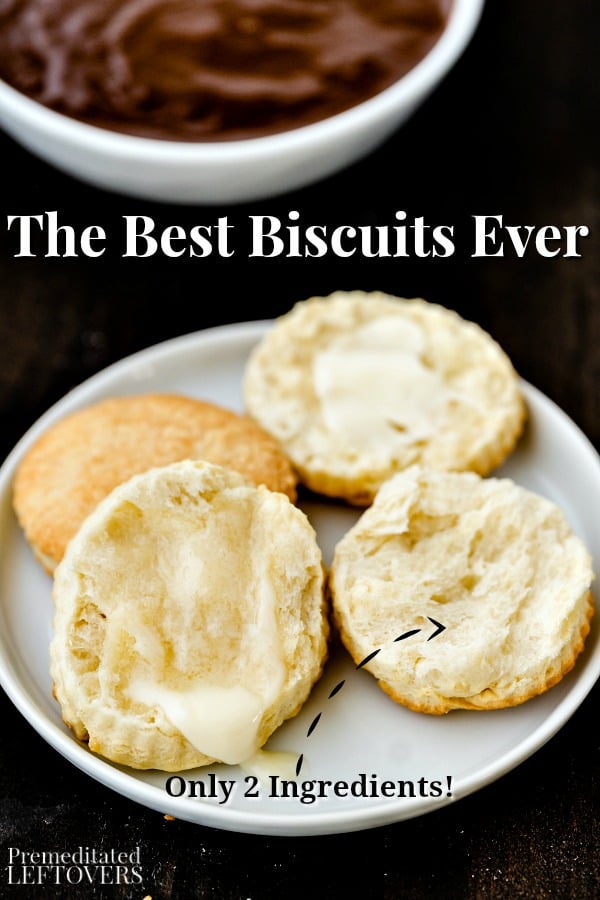 The best biscuits ever, sliced in half and buttered.