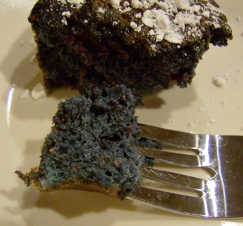 Blue inside of Blackberry Egg puffs