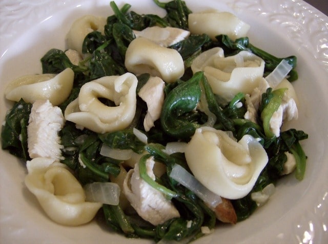 Chicken and Greens with Tortellini Recipe