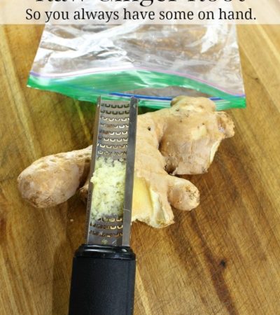 freezing ginger root