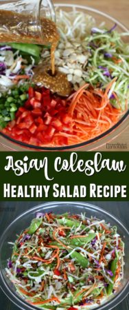 A healthy Asian coleslaw recipe.