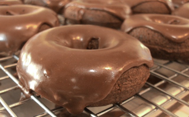 Delicious Gluten-Free Mocha Fudge Doughnuts Recipe with Mocha Fudge Glaze. Both recipes are made with brewed coffee and include dairy-free options.