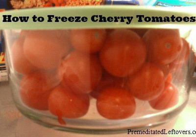 How to freeze cherry tomatoes