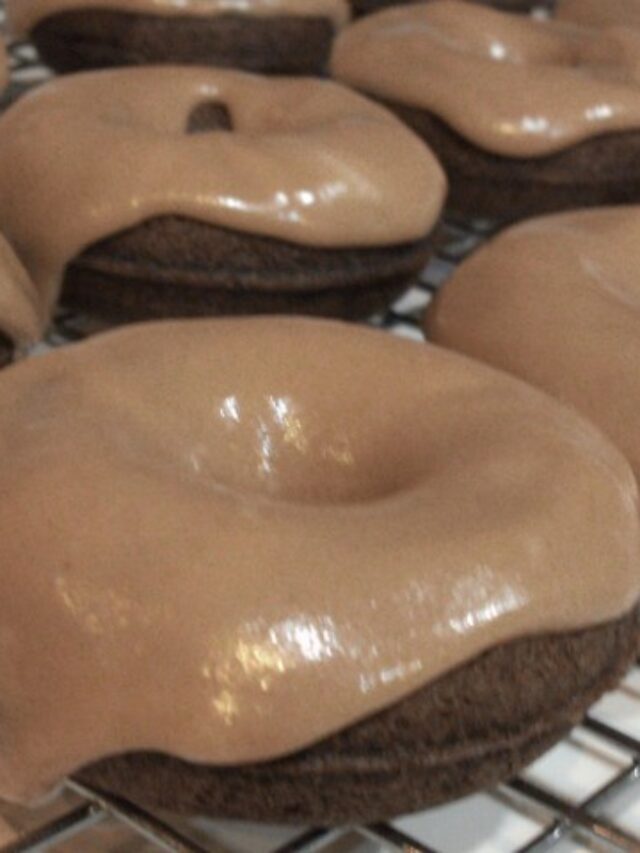 Gluten-Free Chocolate Doughnuts with Peanut Butter Glaze-Story