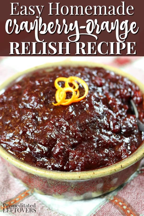 This easy homemade cranberry-orange sauce recipe tastes like Trader Joe's Cranberry-Orange Relish.