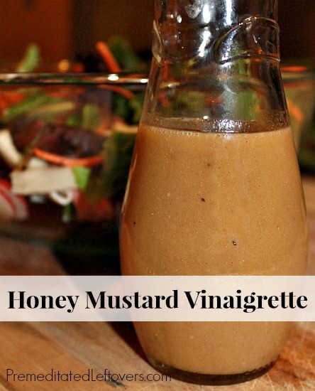 Honey Mustard Vinaigrette - a homemade salad dressing recipe
