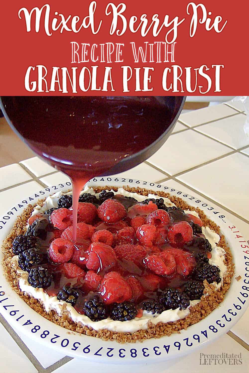 Mixed Berry Pie recipe with Granola Pie Crust