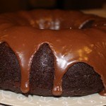 An easy recipe for Mocha Fudge Cake. Make it in a bundt cake pan and top it with Mocha Fudge glaze. Uses coffee instead of milk or water for the liquid.