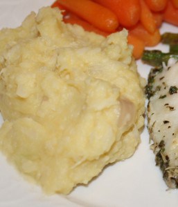 Dairy Free mashed Potatoes with Cauliflower and Celeriac