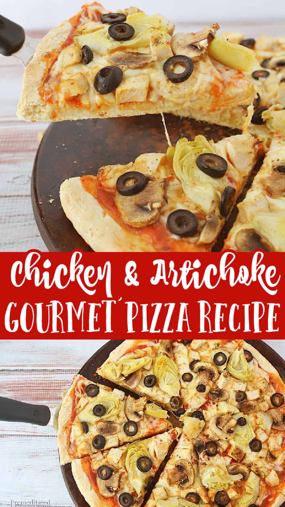 homemade chicken and artichoke pizza recipe