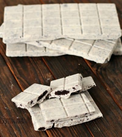 homemade cookies and cream candy bars