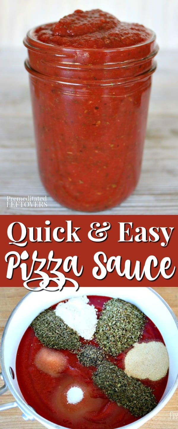 Easy Pizza Sauce Recipe - A Quick Homemade Pizza Sauce!