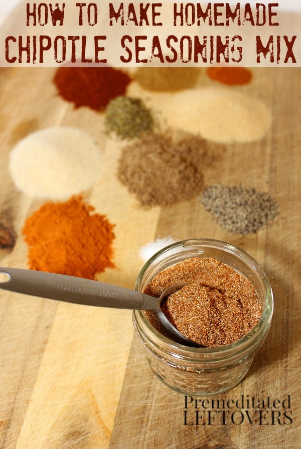 Homemade Chipotle Seasoning Mix in a Mason Jar