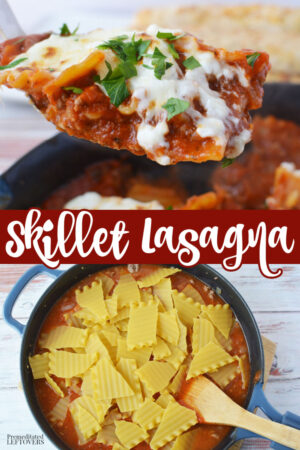 how to make skillet lasagna using one frying pan