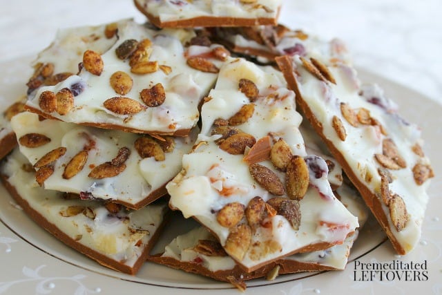 Fall Bark Recipe with Dried Fruit and Pumpkin Seeds